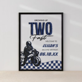 Two Fast Boys 2nd Dirt Bike誕生日 ポスター