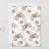 Two Fast Dirt Bike Invitation 招待状 (裏面)