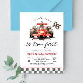 TWO Fast Race Carヴィンテージ2nd誕生日 招待状