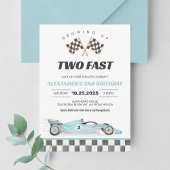 TWO FAST RACE CAR 2nd Birthday 招待状