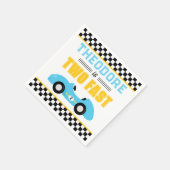 Two Fast Race Car 2nd Birthday Party スタンダードカクテルナプキン (角)