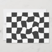 Two Fast Race Car Boy 2nd Birthdayパーティー写真 招待状 (裏面)