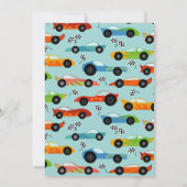 TWO fast racecar themed 2nd birthdayパーティー 招待状 (裏面)