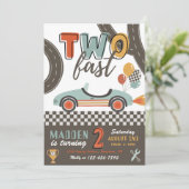 TWO FAST RACING招待状 | TWO Fast誕生日 招待状 (スタンド正面)