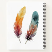 Two Feathers Spiral Notebook ノートブック (裏面)