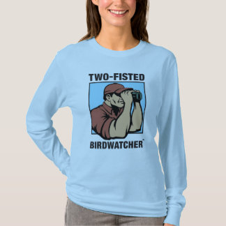 Two-Fisted Birdwatcherの女性長袖 Tシャツ