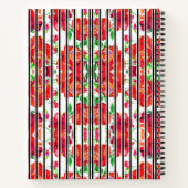 Two floral-patterned spiral notebooks  ノートブック (裏面)