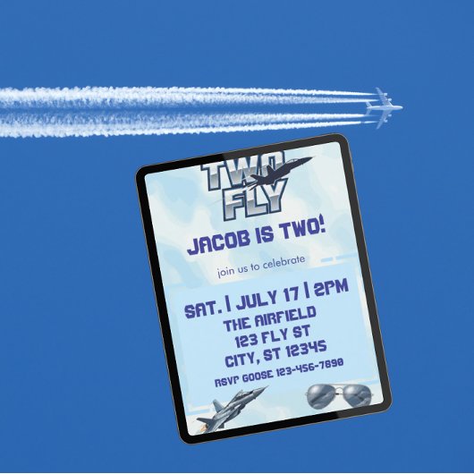 TWO Fly、ジェット2歳の誕生日 招待状