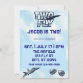 TWO Fly、ジェット2歳の誕生日 招待状 (正面)