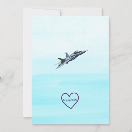 TWO Fly, Jet 2nd Birthday 招待状 (裏面)