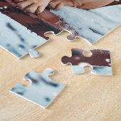Two Frenchies In Winter Knitwear ジグソーパズル (側面)