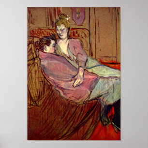 Two Friends at the Brothel by Toulouse-Laurec ポスター
