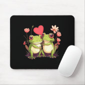 Two Frogs Valentines Day Love On Couple Frog  マウスパッド (マウス)