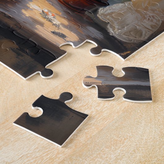 Two ginger staring out of a window   ジグソーパズル (側面)