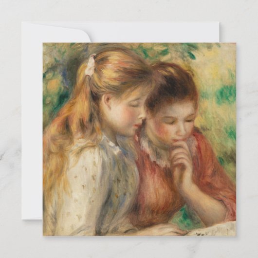 Two Girls 読's -ルノアール印象派絵画家 カード (正面)