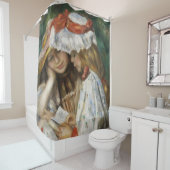 Two Girls 読's (c. 1890-1891)ピエール・アウグスト著 シャワーカーテン (インサイチュ)