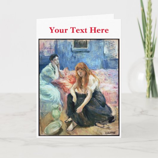 Two Girls (c.1894) by Berthe Morisot サンキューカード (正面)