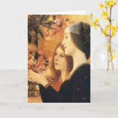 Two Girls with an Oleander by Gustav Klimt カード (黄色い花)