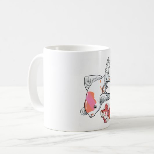 two gold fish Mug コーヒーマグカップ (正面左)