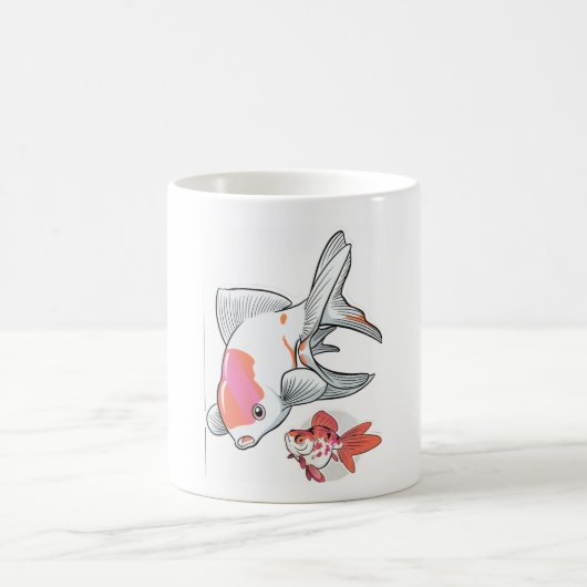 two gold fish Mug コーヒーマグカップ (中央)