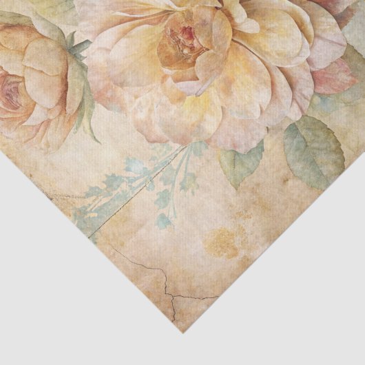 Two Gorgeous Peonies on a Collage Background 薄葉紙 (詳細)