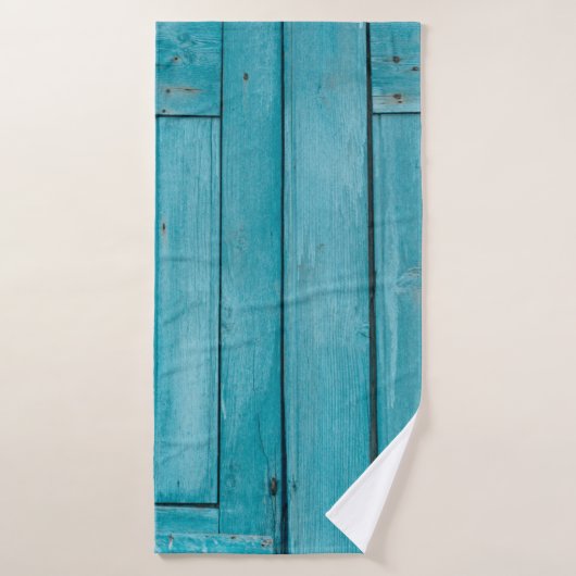 Two gray wooden doors バスタオル (バスタオル)