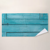 Two gray wooden doors バスタオル (バスタオル)