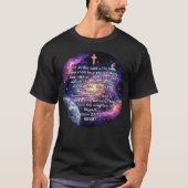 Two Great Commandments Bible Verse Space T-Shirt Tシャツ (正面)