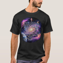 Two Great Commandments Bible Verse Space T-Shirt