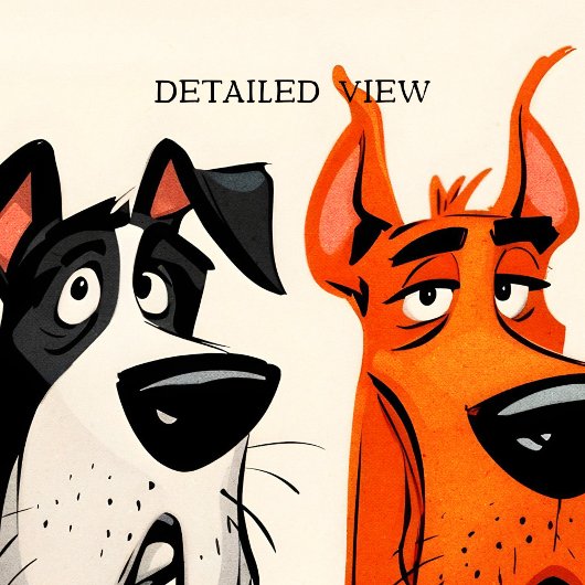 Two Great Danes Wall Art Poster Print ポスター