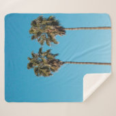 Two green coconut trees シェルパブランケット (正面(横))