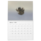 Two Green Frogs' 2026 Calendar カレンダー (2月 2026)