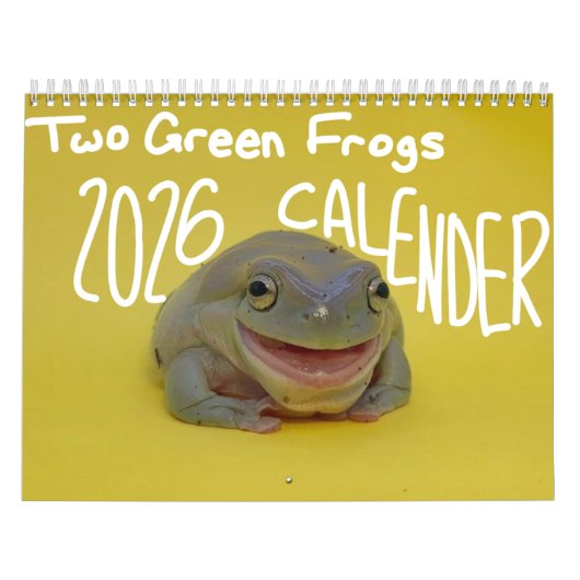 Two Green Frogs' 2026 Calendar カレンダー (カバー)