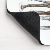 Two Greyhound Friendsドッグアート マウスパッド (コーナー)