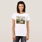 Two Greyhounds in a Landscape (キャンバス上の油) Tシャツ (正面フル)