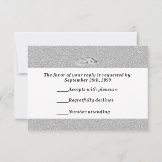 Two Grooms 結婚 Tuxes RSVP (裏面)