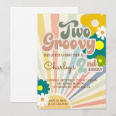 TWO GROOVY、2歳の誕生日、太陽の光、招待状 招待状 (正面/裏面)