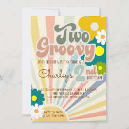 TWO GROOVY、2歳の誕生日、太陽の光、招待状 招待状
