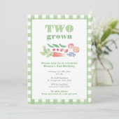 TWO Grown Farmer's Market 2歳の誕生日 招待状 (スタンド正面)