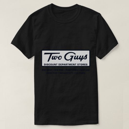 Two Guys Discount Department Stores Tシャツ (デザイン正面)
