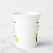 Two happy camping 2nd birthday tree camp kids 紙コップ (左)