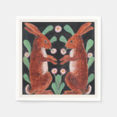 Two Hares by William Bell Scott スタンダードカクテルナプキン (正面)