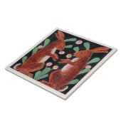 Two Hares by William Bell Scott タイル (側面)