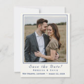 Two Hearts Catholic Flat Save The Date Card セーブザデート (正面)