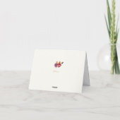 Two Hearts Catholic Folded Thank You Card (Cream) サンキューカード (裏面)
