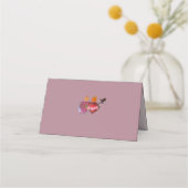 Two Hearts Catholic Wedding Folded Place Card プレイスカード (裏面)