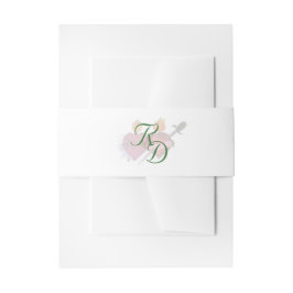 Two Hearts Catholic Wedding Invitation Belly Band 招待状ベリーバンド