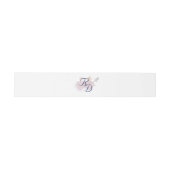 Two Hearts Catholic Wedding Invitation Belly Band 招待状ベリーバンド (フラット)