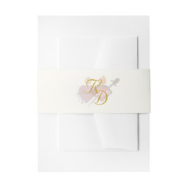 Two Hearts Catholic Wedding Invitation Belly Band 招待状ベリーバンド