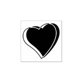 Two Hearts Entwined - 1"角 - ポイントカード ラバースタンプ (インプリント)